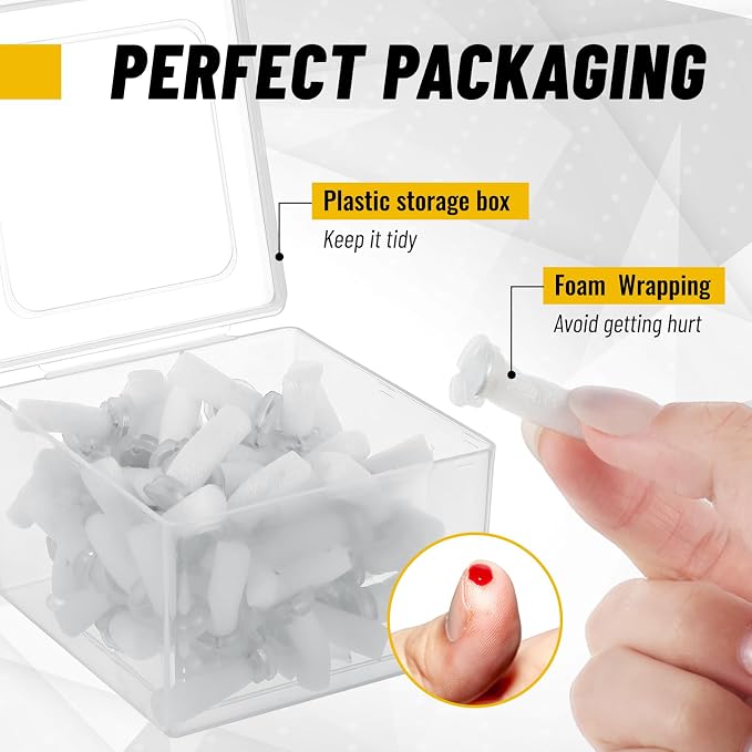 Outus 20 Sets Magnetic Push Pin Magnet Thumb Tack Poster Hanger Thumb Tacks - Image 5