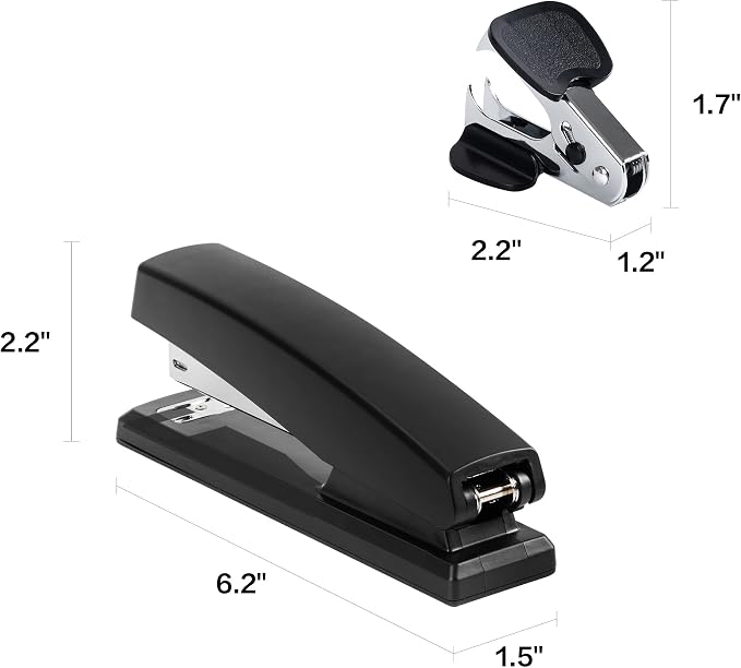Deli Stapler, Desktop Stapler, Office Staplers, 25 Sheet Capacity, Includes - Image 7