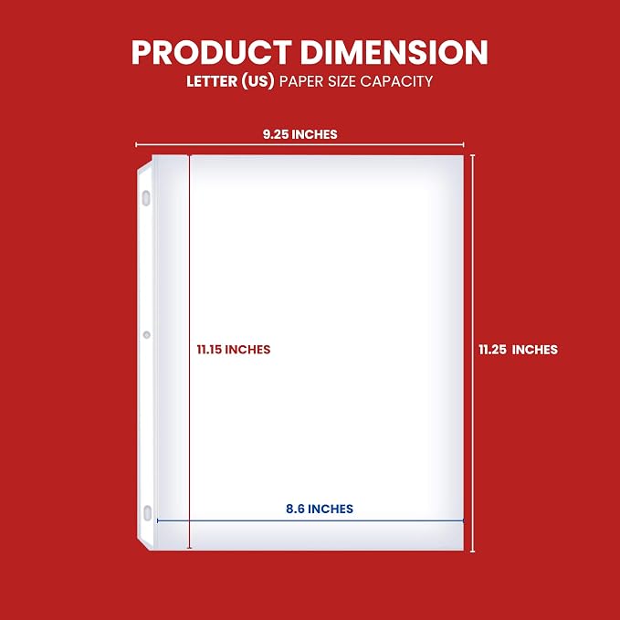 Office Werks 250 Sheet Protectors, 8.5 X 11 Inch Clear Page Protectors - Image 4