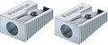 Staedtler Single Hole Quality Aluminium Pencil Sharpener X 2 by Staedtler
