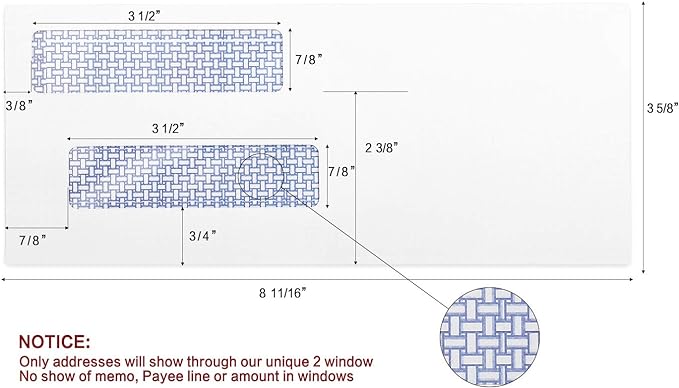 #8 Double Window Security Check Envelopes, No.8 Double Window Bussiness - Image 4