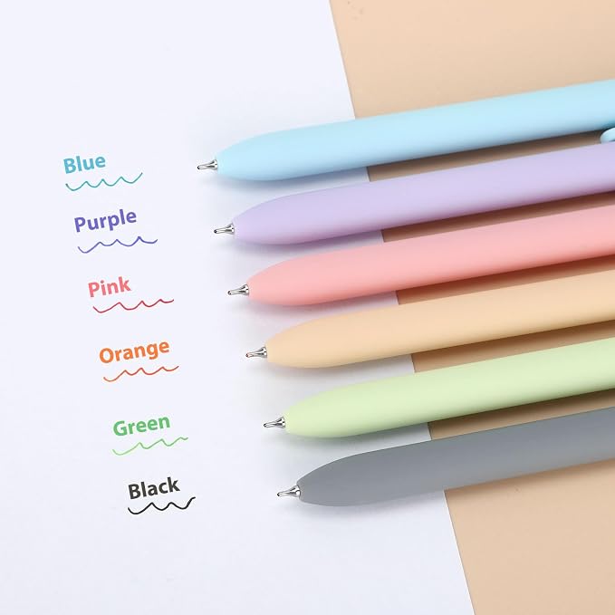 FIOVER Colored Pens, 12 Pack Colorful Gel Pens, Quick-Dry 0.7mm Medium Point - Image 2