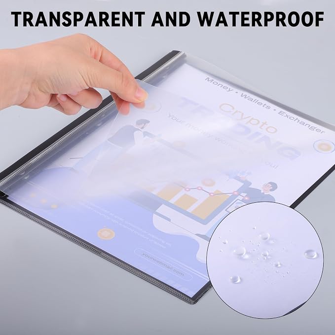5 Pack Report Covers with 3-Prong Fasteners, Presentation Folders Letter - Image 6