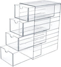 Hipiwe Plastic Drawer Organizer Clear Hair Accessories Organizer Box by Hipiwe
