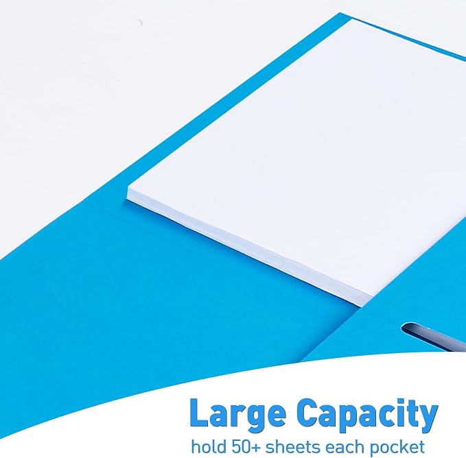 Two Pocket Folders, RAZCC 100 Pack File Folders - Image 5