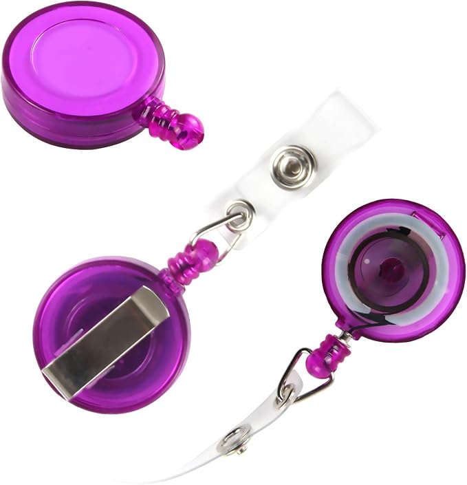 JANYUN 100 Pcs Badge Reels Retractable Badges Holder - Image 4