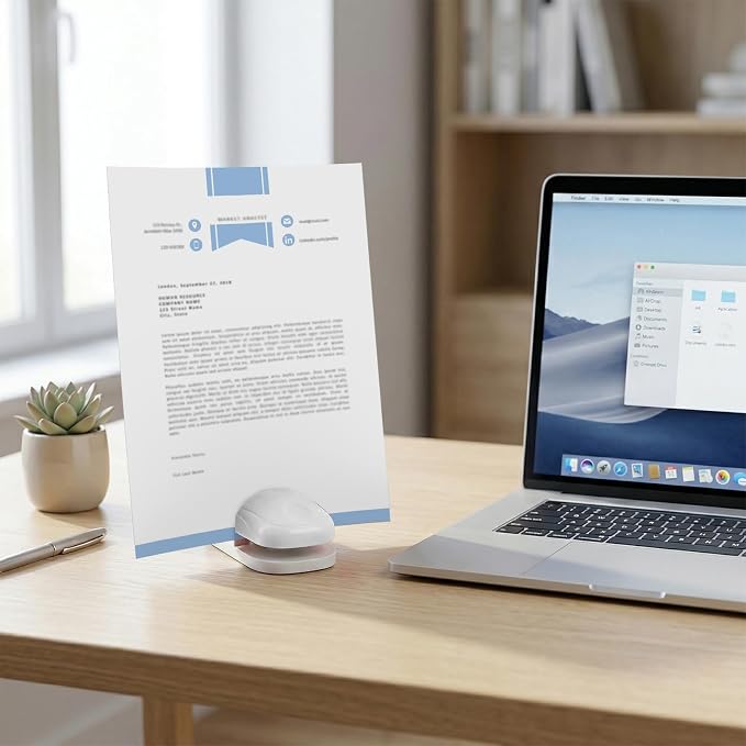Plastic Document Holder for Typing, Portable Paper Stand - Image 7
