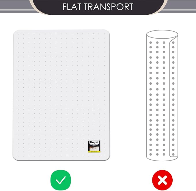 Kuyal Office Chair Mat for Carpet, 32x55 Clear Heavy Duty Computer Chair Mat - Image 7