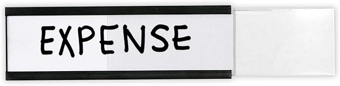 SmartSign Pack of 25 Magnetic"C" Channel Label Holders | 1" x 3" - Image 5