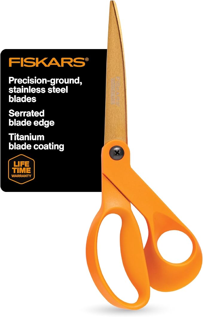 Fiskars Titanium Shop Shears, Stainless Steel Precision-ground Scissors by Unknown