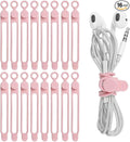 16Pcs Silicone Cable Ties Cord Organizer by ELECTRONICSORGANIZATION