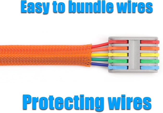 25ft PET Expandable Braided Cable Sleeve 1/2inch Pet Braided Cable Sleeve - Image 6