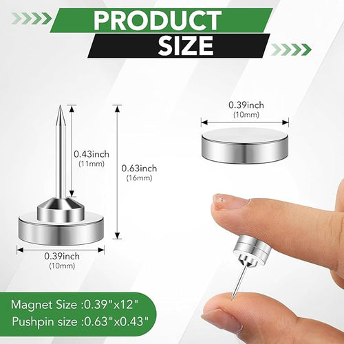 100P Magnetic Pushpin Magnetic Clips Magnet Thumb Tacks Magnet Tacks Push Pins - Image 2