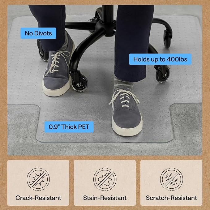 GORILLA GRIP Slip Resistant Office Chair Mat - Image 4