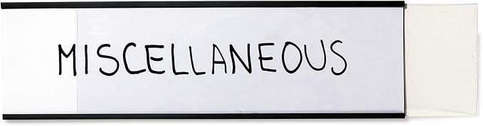 SmartSign Magnetic 'C' Channel Label Holders | 2.5" x 8" Pack of 10 - Image 4
