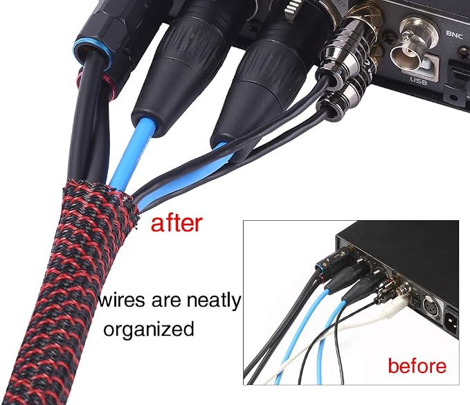 Alex Tech 10ft - 1 inch Cord Protector Wire Loom Tubing Cable Sleeve Split - Image 5
