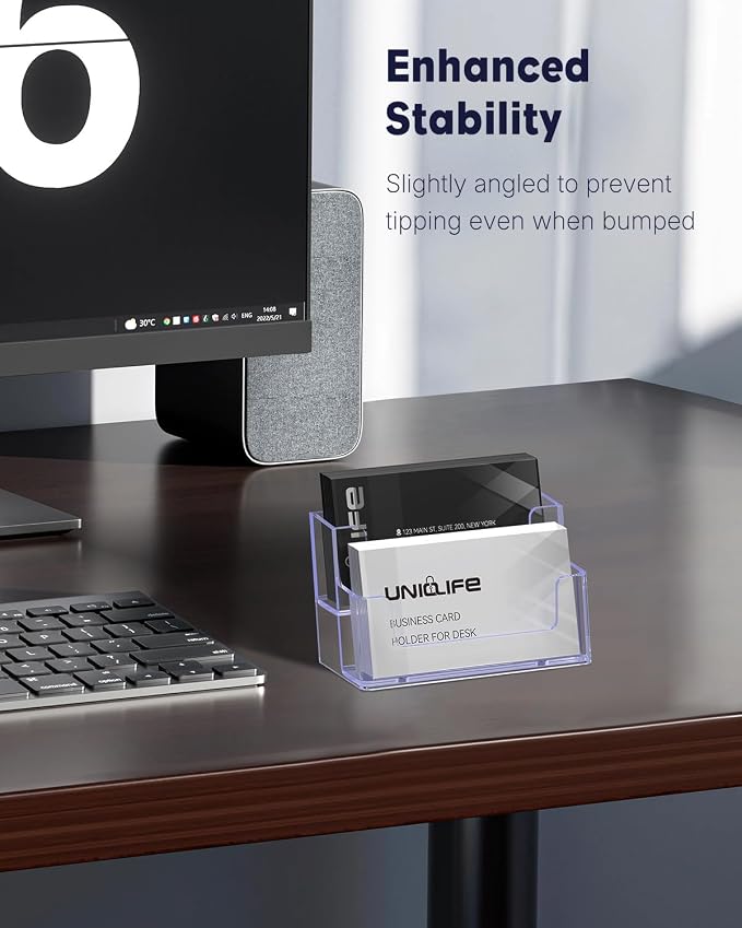 Uniclife Acrylic Business Card Holder - Image 6
