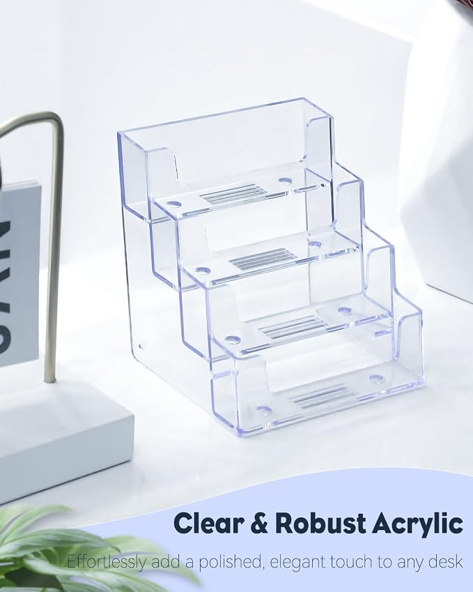 Uniclife Acrylic Business Card Holder - Image 3