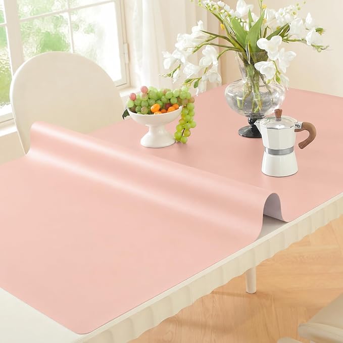 OstepDecor Pink Table Cover Protector 16 x 60 Inch, 1.5mm Thick Plastic Table - Image 6