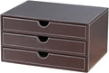 Stackable 3-Drawer Desk Organizer, Executive Office Supplies Desktop Filing A4 by RHCSZ