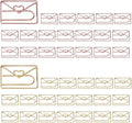 OWLFAVO 40pcs Envelope Shape Paper Clips by OWLFAVO