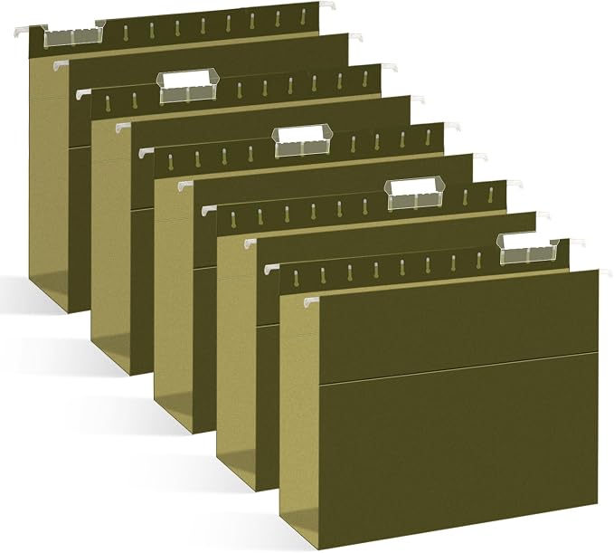 Extra Capacity Hanging File Folders, RAZCC 30 Pack Letter Size Reinforced by RAZCC