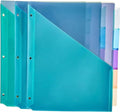 Amazon Basics 5-Tab Dividers for 3 Ring Binder, Two Pocket, Letter Size by AmazonBasics