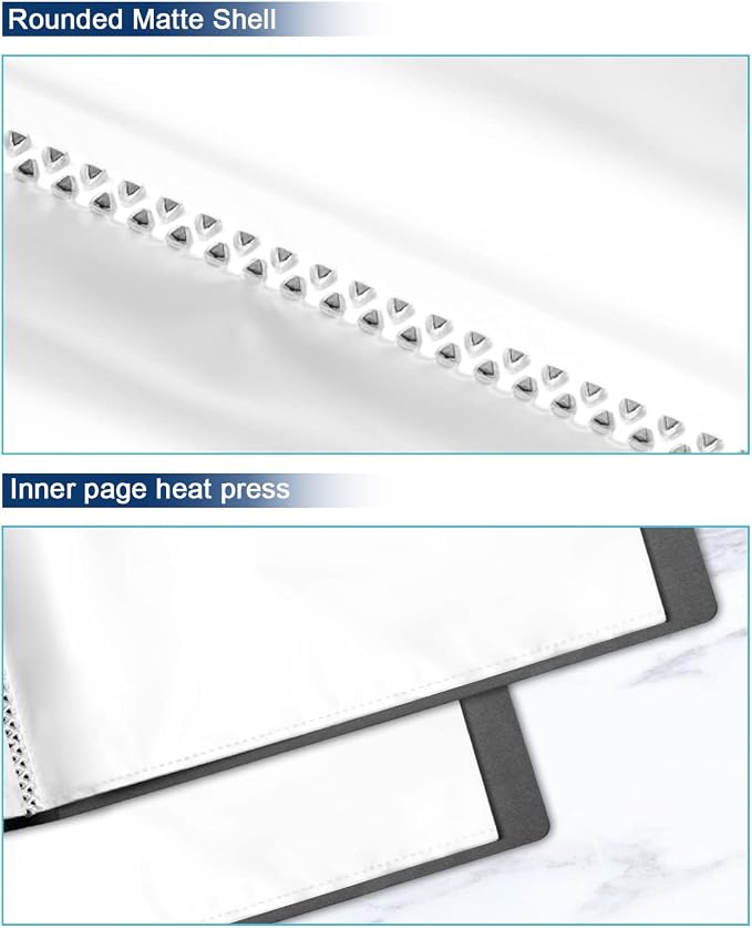 Folder with Plastic Sleeves 2 Packs 11"x14" Black Portfolio Folder - Image 5