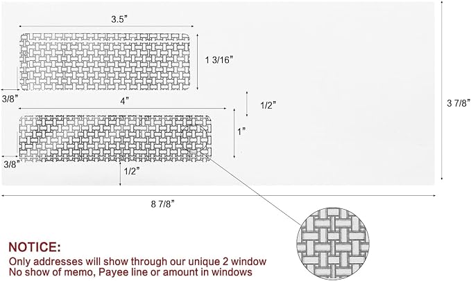 #9 Double Window Security Envelopes, HERKKA No.9 Double Window Business - Image 5
