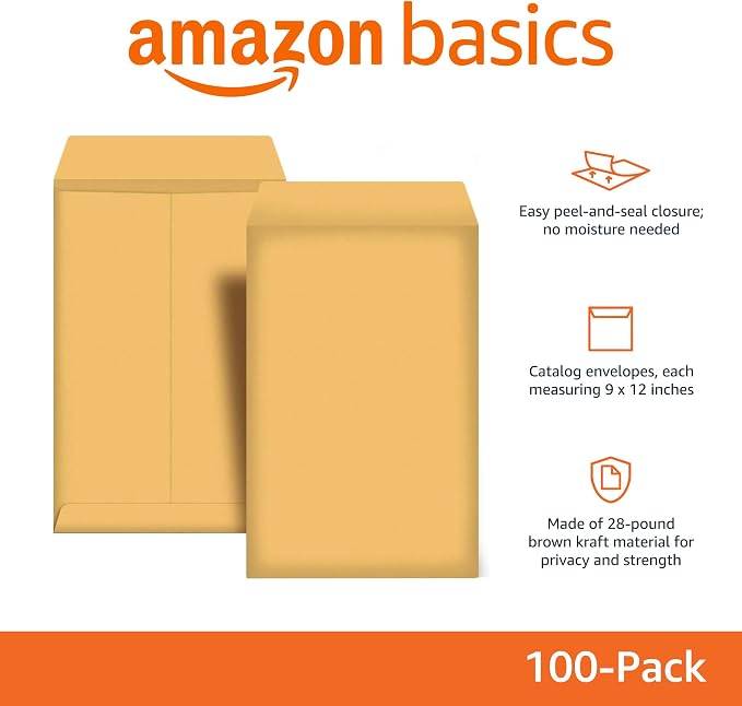 Amazon Basics Catalog Mailing Envelopes, Peel and Seal - Image 2