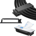 XHF 40 PCS Self Adhesive Cable Clips Black, Wire Clips Cable Management Wire by XHF