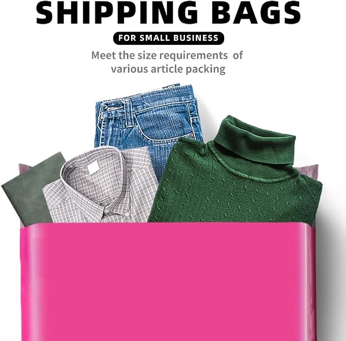 POLYSELLS 1000 pcs 9x12 Inches Pink Poly Mailers Shipping Envelopes, Strong - Image 6