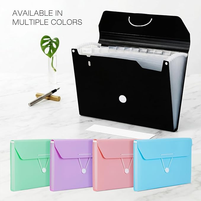 Comix Accordion File Organizer, 13 Pocket, - Image 4