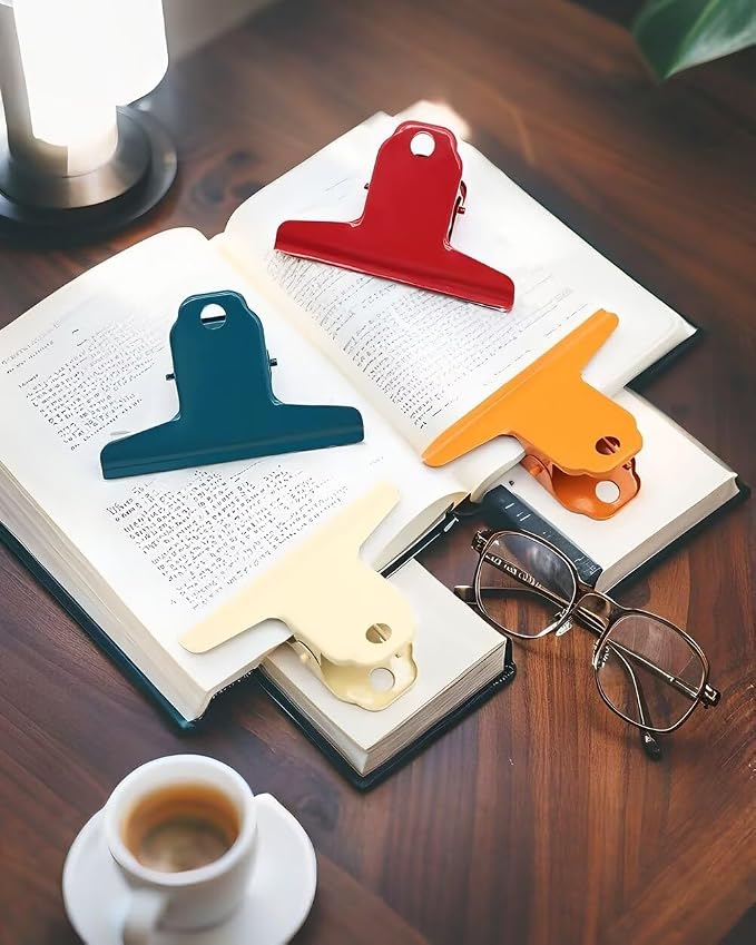 2PCS Extra Large Binder Clips Metal Bulldog Clip Large Paper Clamp Holder - Image 6