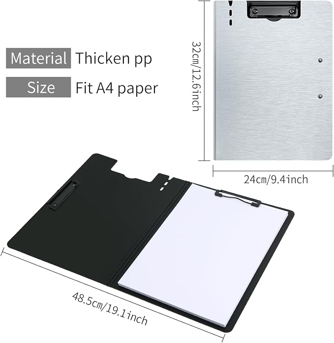 A4 Clipboard, 10 Pack Foldable Clipboards - Image 4