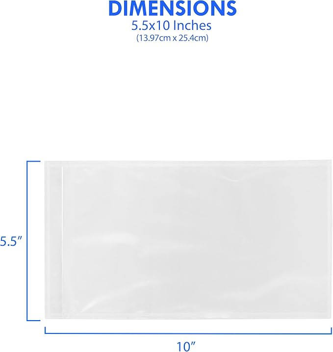 2000 Count 5.5" x 10" Shipping Label Envelopes, Top Loading - Image 3