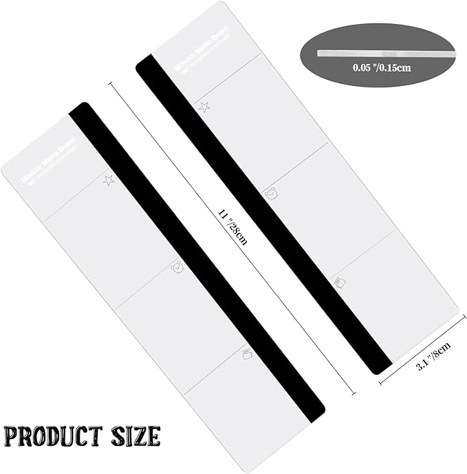 Office Desk Accessories 2pcs Monitor Memo Board Computer Message Board Office - Image 2