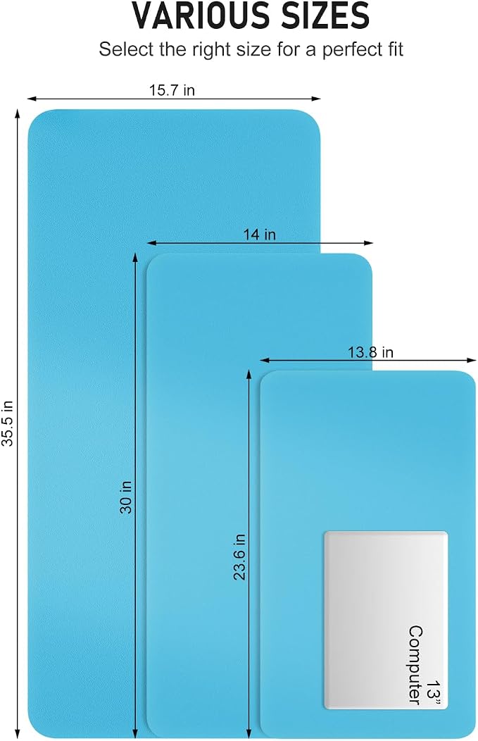 Desk Pad, 35.5" x 17" PU Leather Non-Slip Desk Mat Large Mouse Pad - Image 6