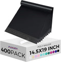 Fuxury Poly Mailers 14.5x19" 400 Pcs Bulk Black Shipping Bags by Fuxury