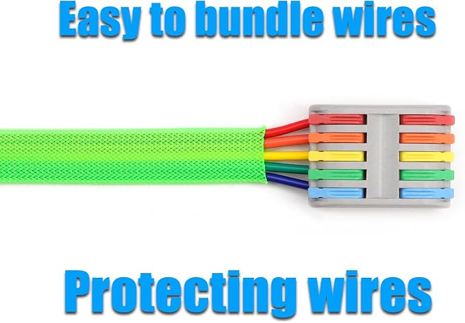 25ft PET Expandable Braided Cable Sleeve 1/4inch Pet Braided Cable Sleeve - Image 6