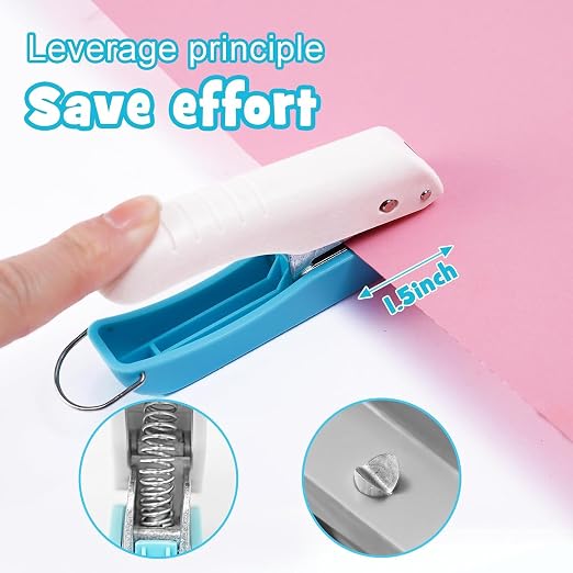 UCEC Single Hole Punch 1/4”Circle Paper Hole Puncher, Hole Handheld Puncher | A - Image 3