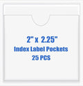 Origin-Joy 25 PCS Self-Adhesive Index Label Pockets by Origin-Joy