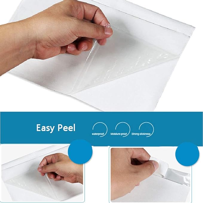 6" x 9" Clear Adhesive Top Loading Packing List Shipping Label Envelopes Pouches - Image 3