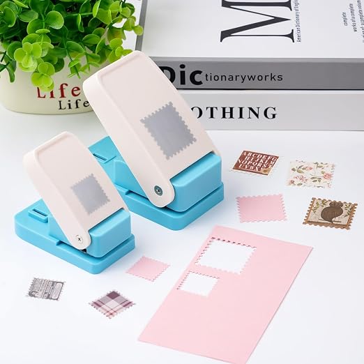 5Size Stamp Punch, 1.5x1.25in & 1x0.8in & 0.6x0.5in Rectangle Postage Stamp - Image 5