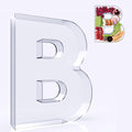11" Acrylic Letter Charcuterie Box, Reusable Fillable Alphabet Number Shaped by RUFHVTY