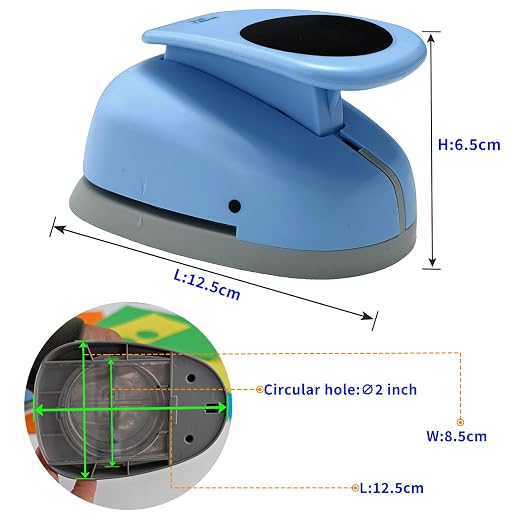Circle Punch, Paper Punch, 2 inch Circle Hole Punch Cutters - Image 5