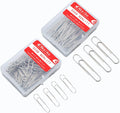 220pcs Silver Paper Clips, Medium and Jumbo Size Office Paperclips - by Aksiko