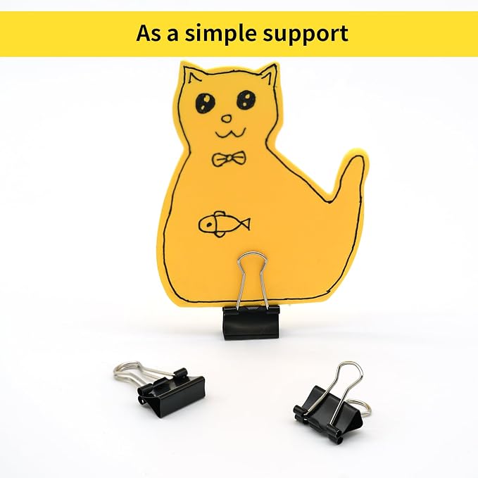Ykimok 48Pcs Mini Binder Clips, 0.5 inch, Paper Clamps Micro Size - Image 4