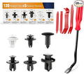 GOOACC 120PCS Car Bumper Push Retainer Clips & Nylon Fasteners Rivet Kit 6mm by GOOACC