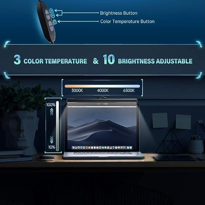 CATPOWER Portable Laptop Monitor Light Bar, USB Connection | e-Reading LED Task - Image 5